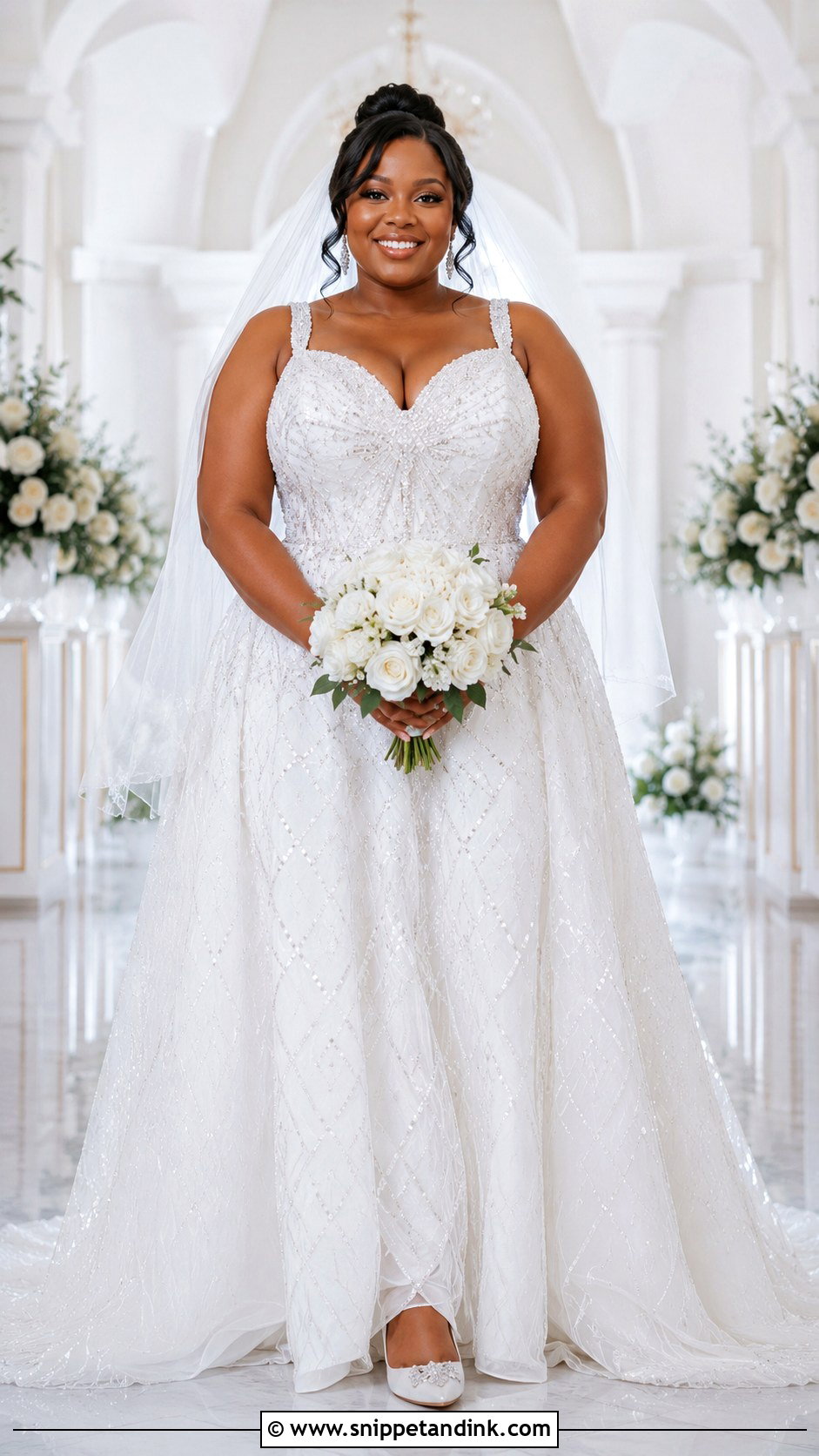 Diamond Plus Size Wedding Dress - Snippet and Ink - 20 Diamonds Wedding Dresses