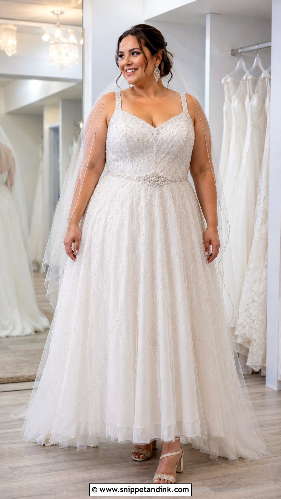Diamond Plus Size Wedding Dress - Snippet and Ink - 25 Diamond Wedding Dress Ideas