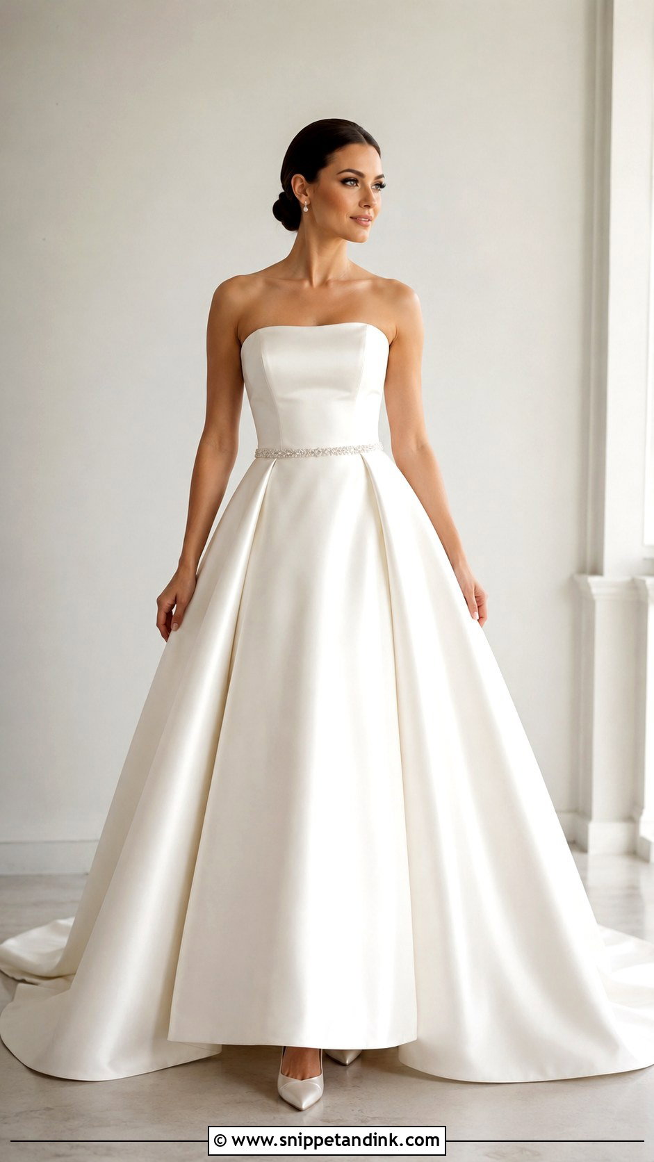 Diamond Satin Wedding Dress - Snippet and Ink - 25 Diamond Wedding Dress Ideas