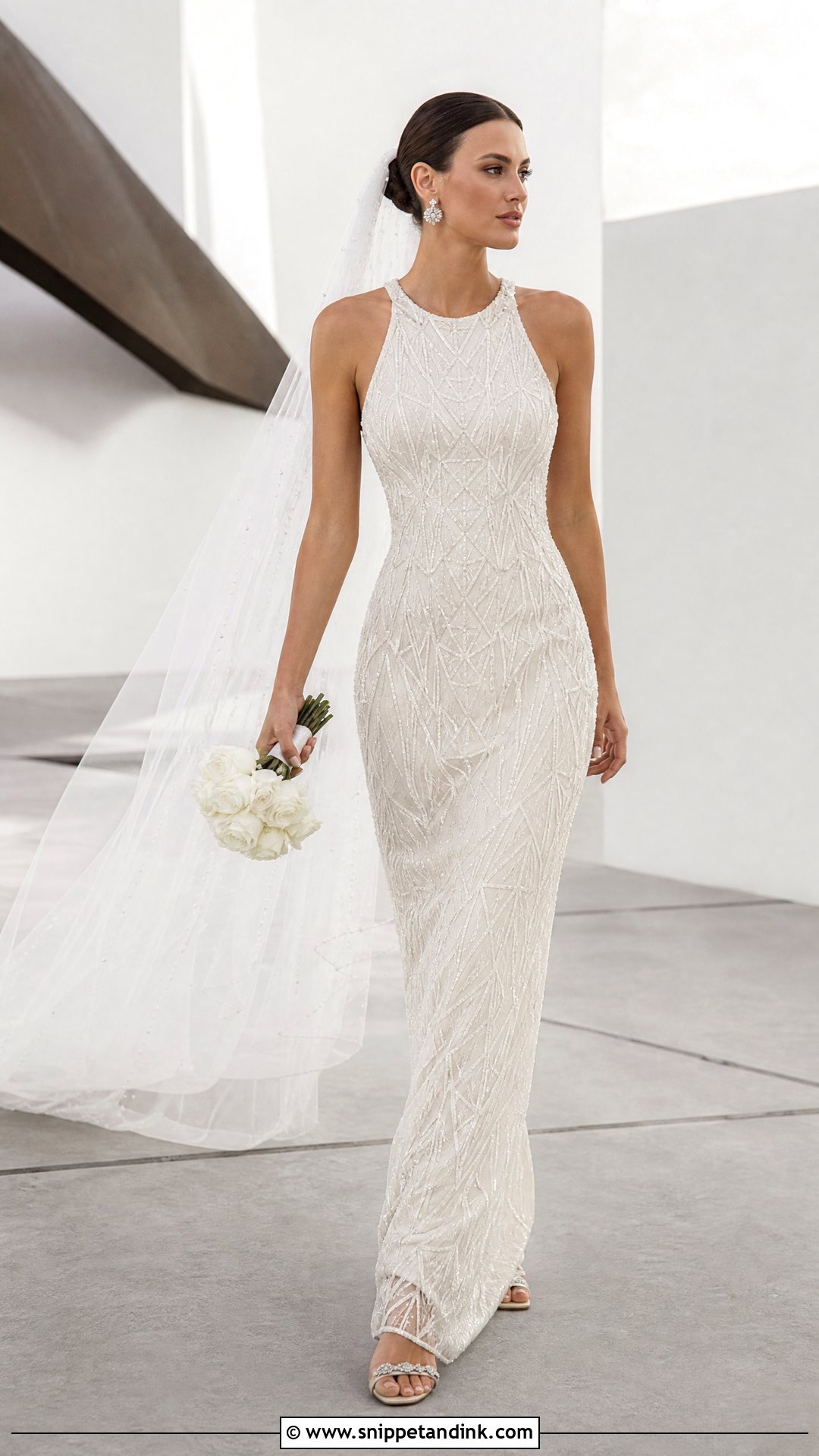 Diamond Sheath Wedding Dress - Snippet and Ink - 20 Wedding Dress Diamonds Ideas