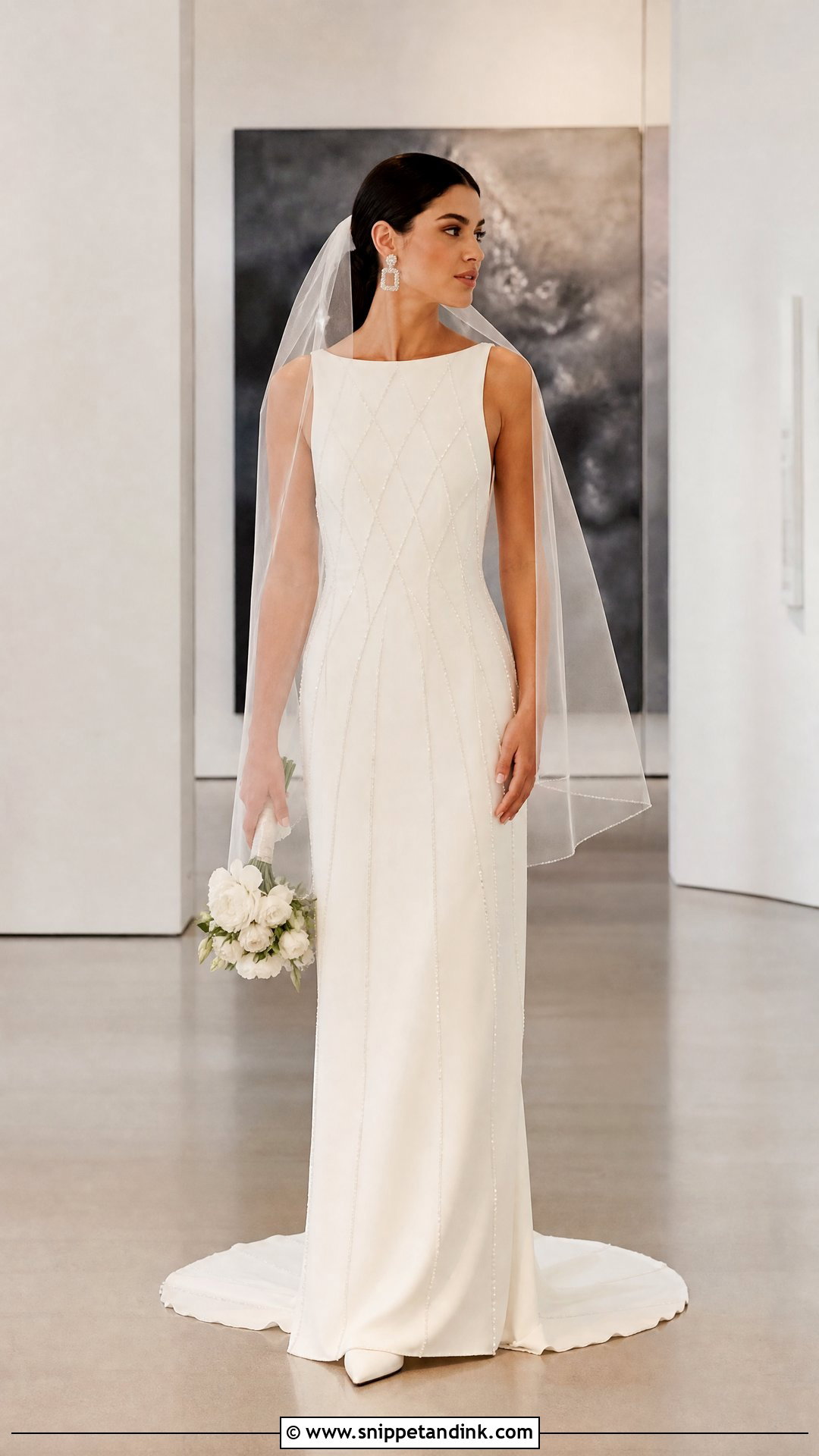 Diamond Sheath Wedding Dress - Snippet and Ink - 20 Wedding Dress with Diamonds Ideas