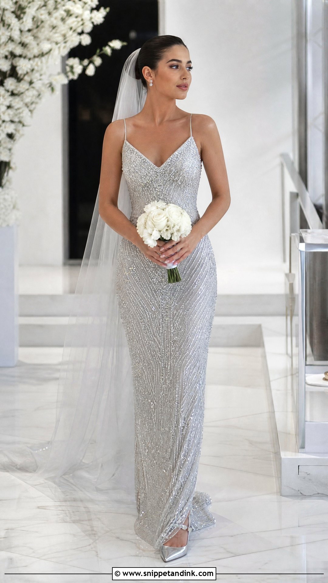 Diamond Silver Wedding Dress - Snippet and Ink - 20 Wedding Dress Diamonds Ideas
