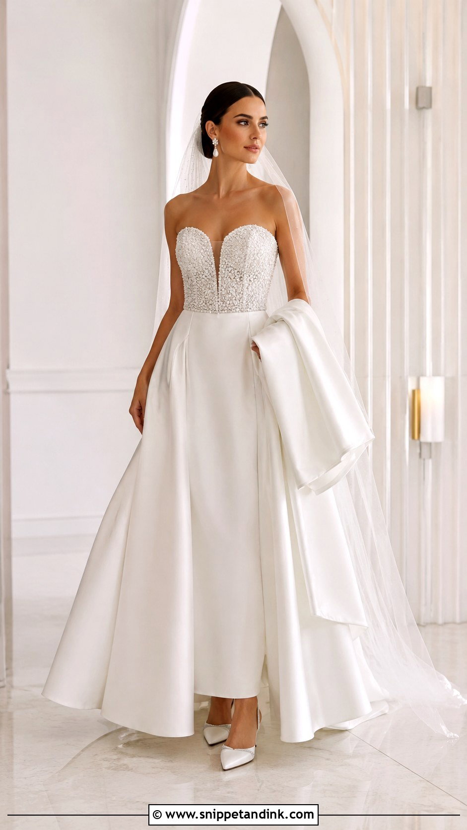Diamond Strapless Wedding Dress - Snippet and Ink - 20 Diamonds Wedding Dresses