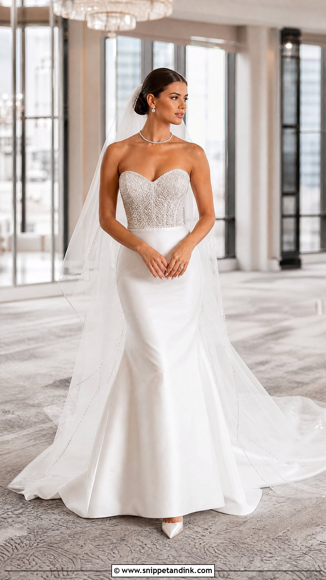 Diamond Strapless Wedding Dress - Snippet and Ink - 20 Wedding Dress with Diamonds Ideas