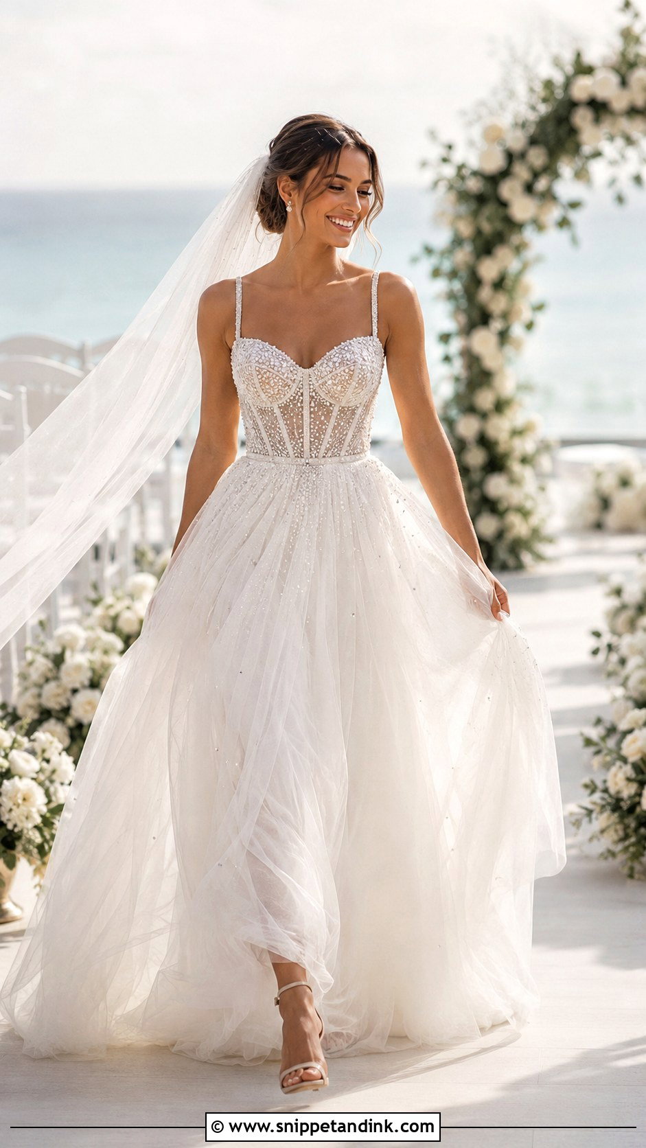 Diamond Tulle Wedding Dress - Snippet and Ink - 20 Diamonds Wedding Dresses