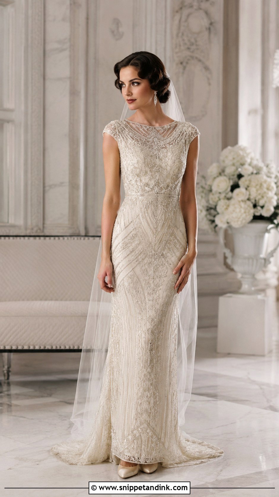 Diamond Vintage Wedding Dress - Snippet and Ink - 25 Diamond Wedding Dress Ideas