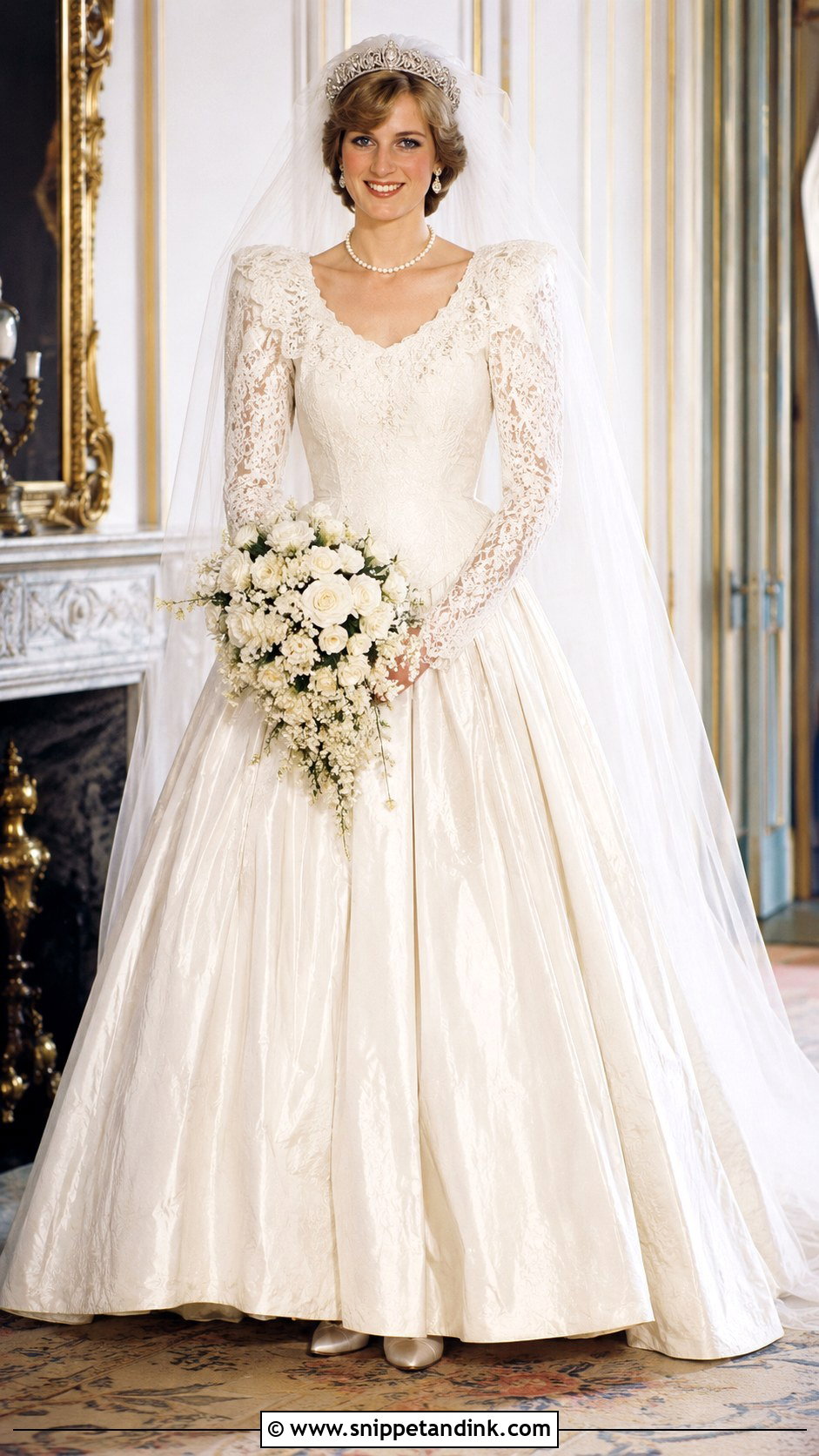 Diana Wedding Dress With Basque Waist - Snippet and Ink - 25 Diana Wedding Dress Ideas