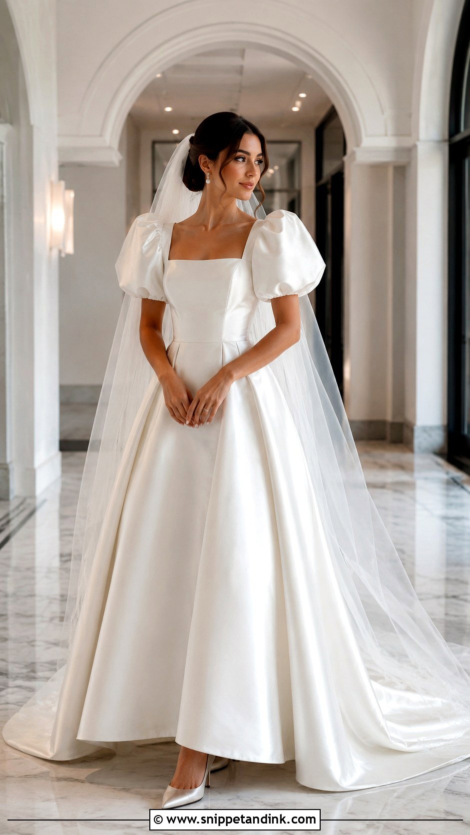 Diana Wedding Dress With Detachable Sleeves - Snippet and Ink - 25 Diana Wedding Dress Ideas