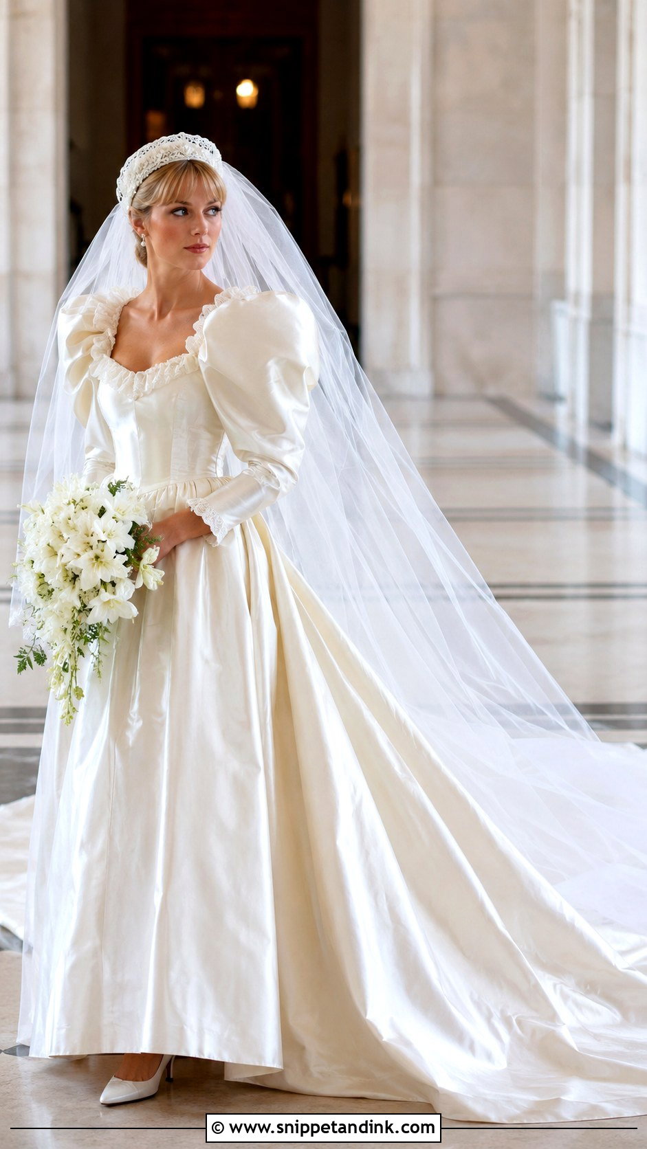Diana Wedding Dress With Long Train - Snippet and Ink - 25 Diana Wedding Dress Ideas
