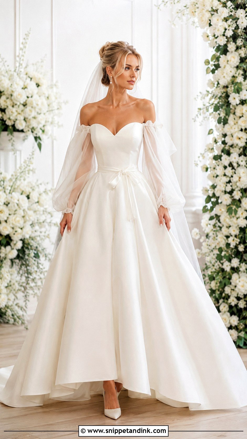Diana Wedding Dress With Sweetheart Bodice - Snippet and Ink - 25 Diana Wedding Dress Ideas