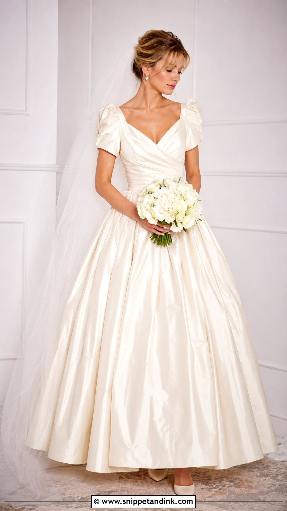 Diana Wedding Dress With Taffeta Skirt - Snippet and Ink - 25 Diana Wedding Dress Ideas