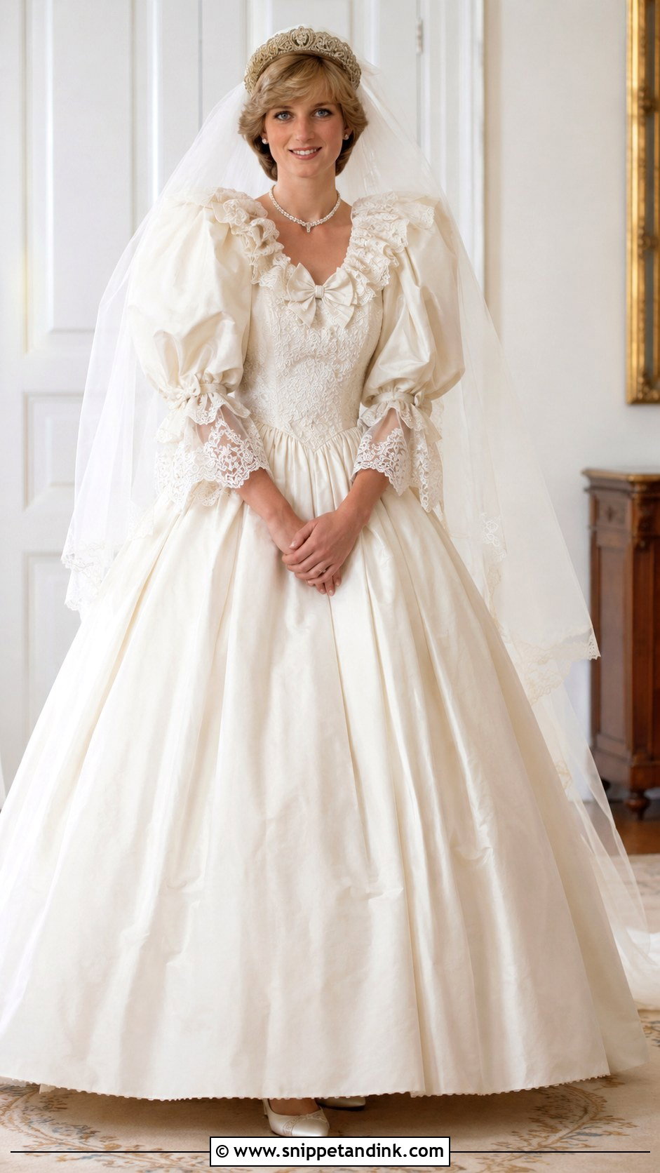 Diana Wedding Dress With Vintage Lace - Snippet and Ink - 25 Diana Wedding Dress Ideas