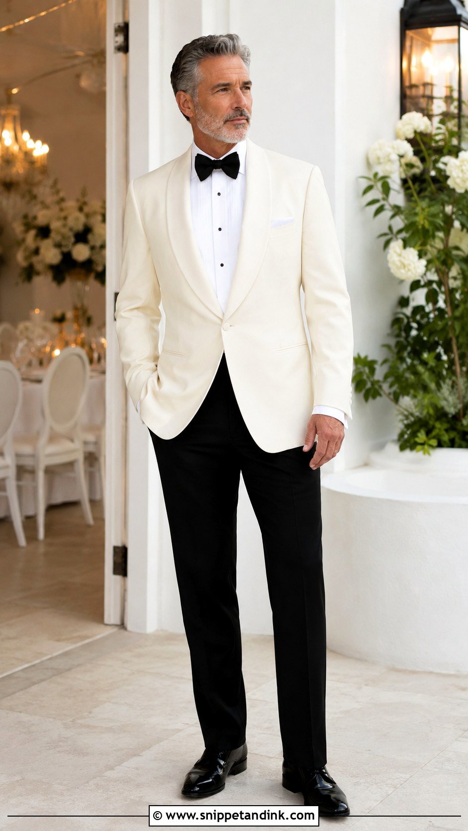 Dinner Jacket Father Wedding Outfit - Snippet and Ink - 25 Father Wedding Outfit Ideas