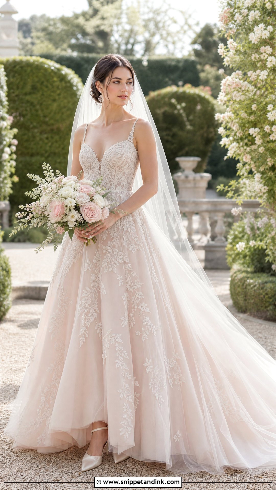 Dior Blush Wedding Gown - Snippet and Ink - 20 Dior Wedding Gown Ideas