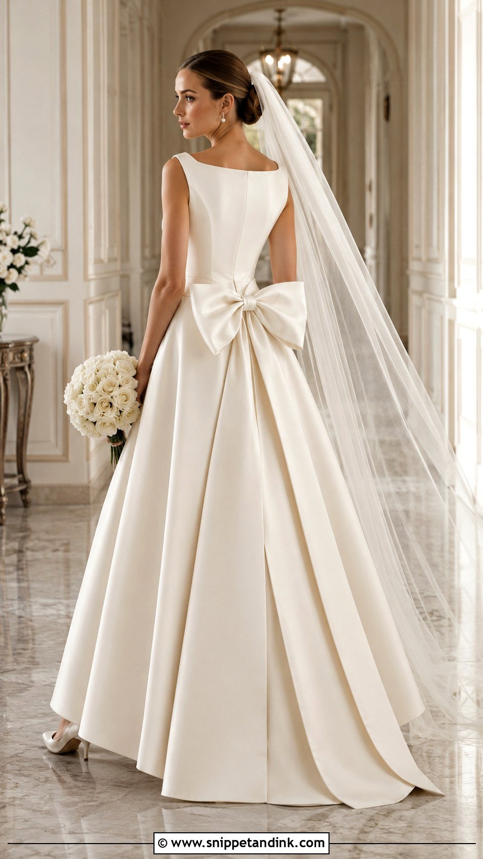 Dior Bow Back Wedding Dress - Snippet and Ink - 20 Dior Bridal Dress Ideas