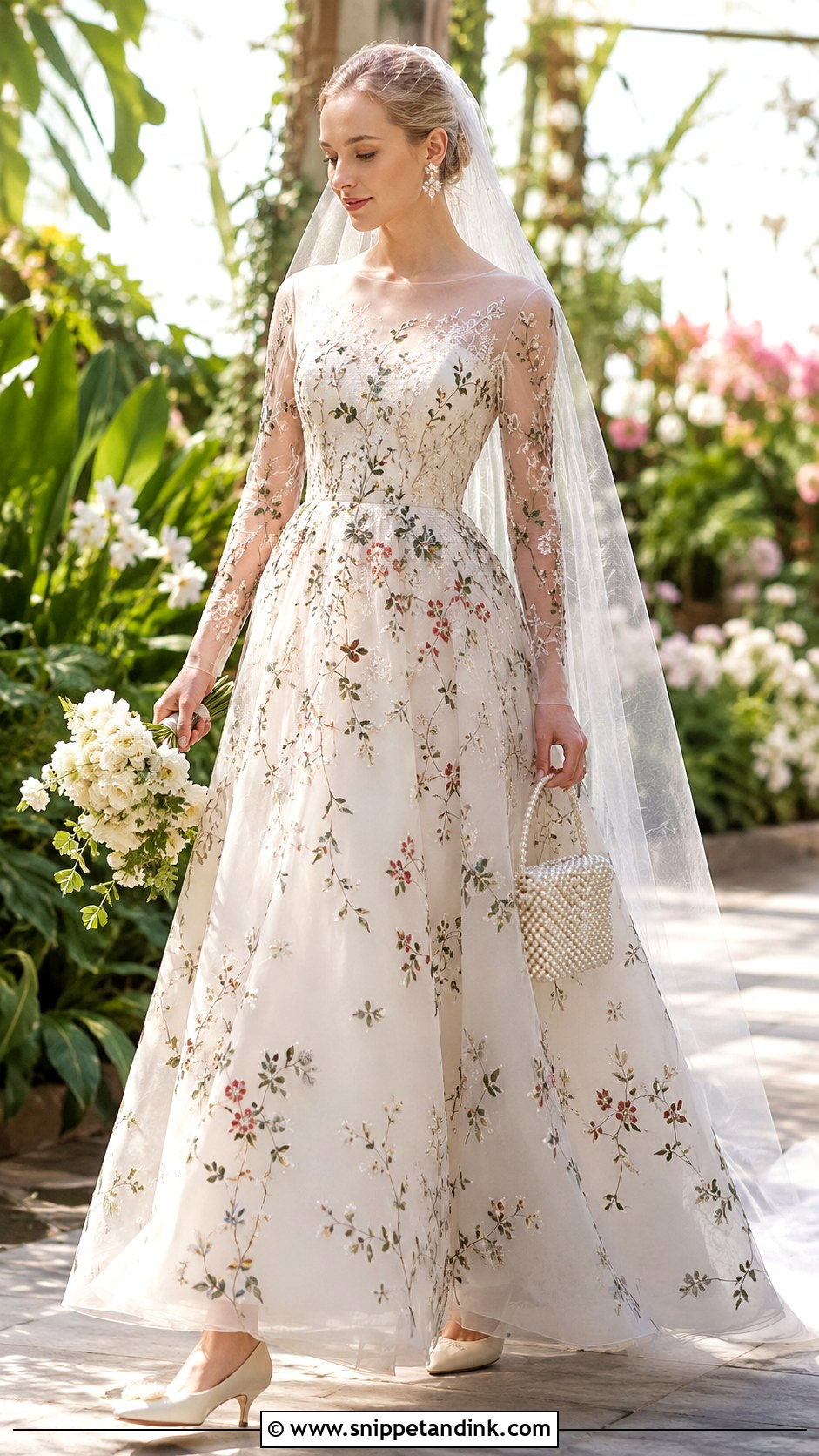 Dior Bride Embroidered Garden Gown - Snippet and Ink - 20 Dior Bride Ideas