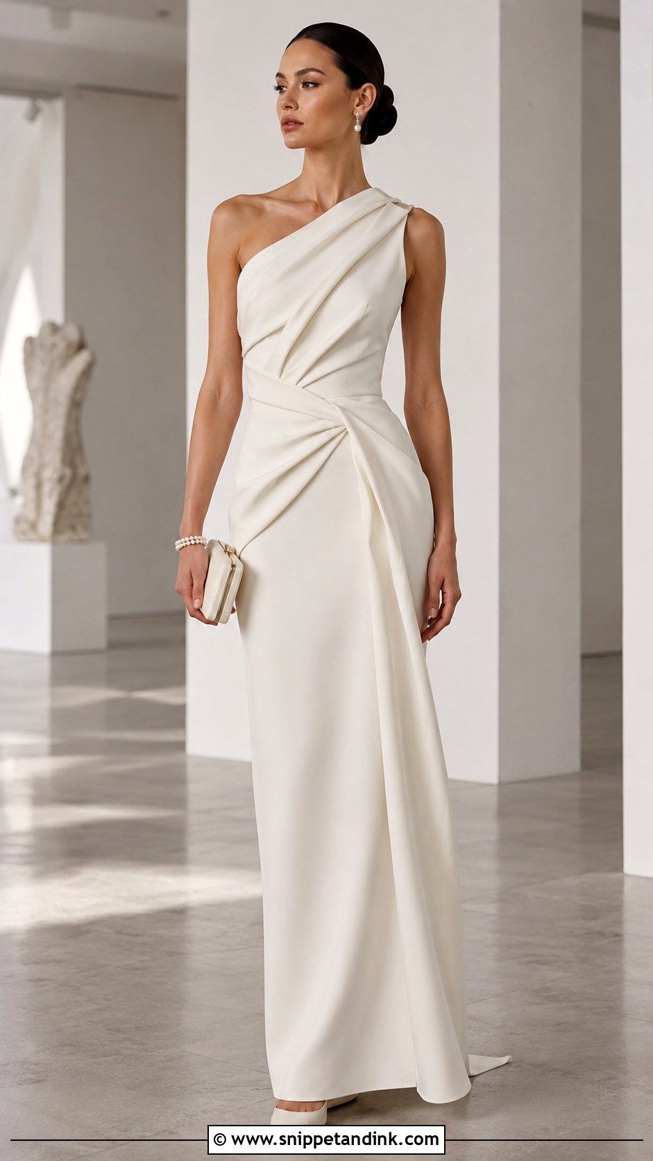 Dior Bride One Shoulder Gown - Snippet and Ink - 20 Dior Bride Ideas