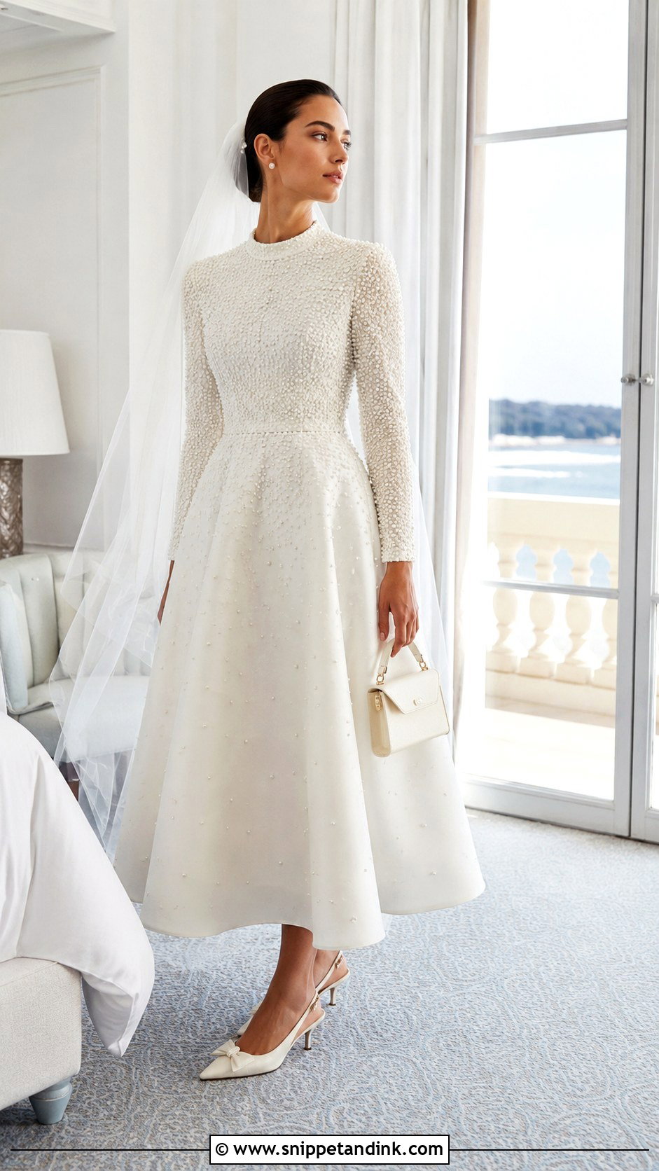 Dior Bride Pearl Embellished Dress - Snippet and Ink - 20 Dior Bride Ideas