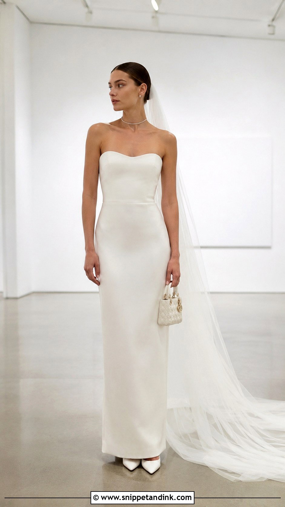 Dior Bride Strapless Column Gown - Snippet and Ink - 20 Dior Bride Ideas