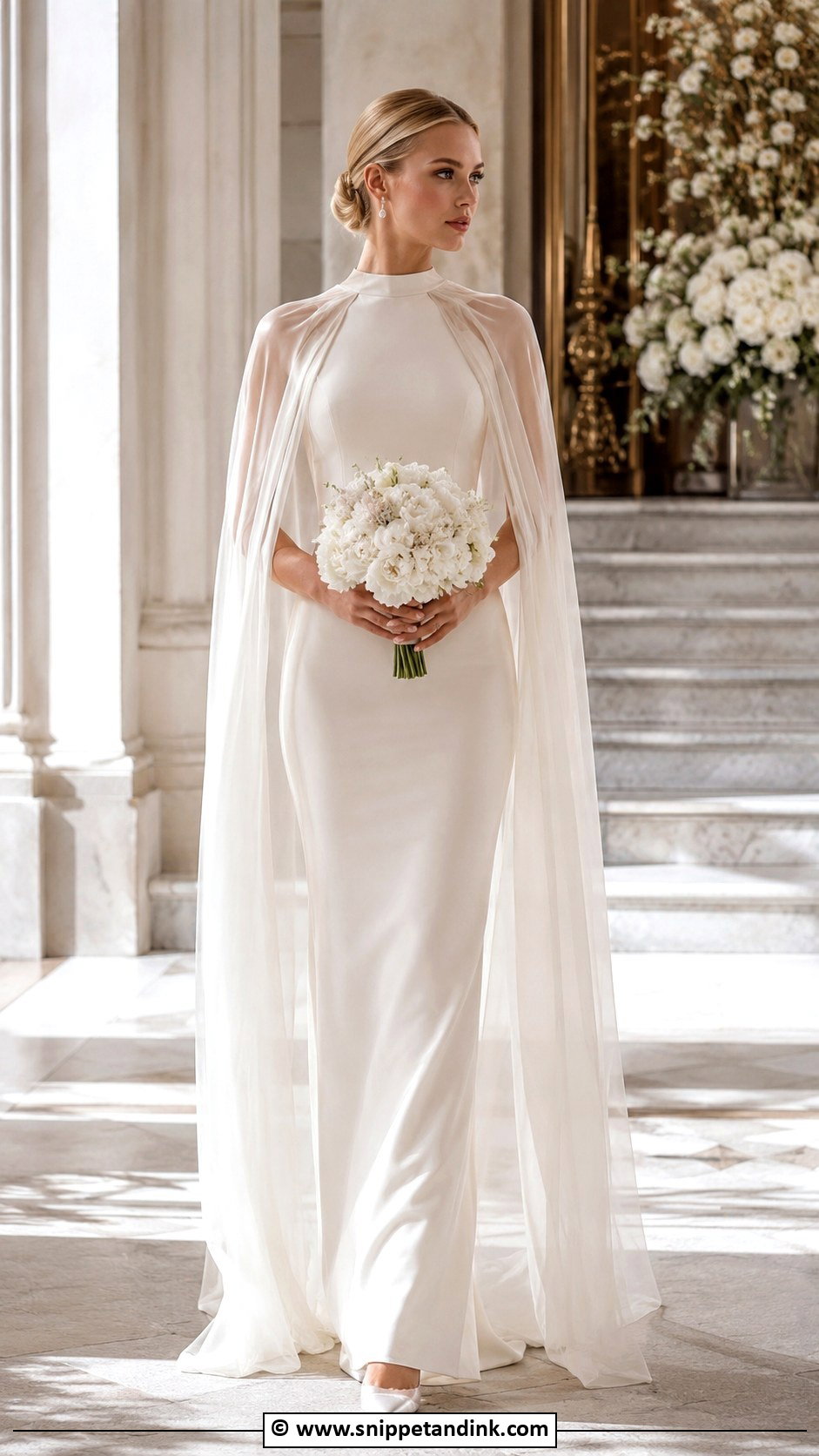 Dior Cape Wedding Dress - Snippet and Ink - 30 Dior Wedding Dresses