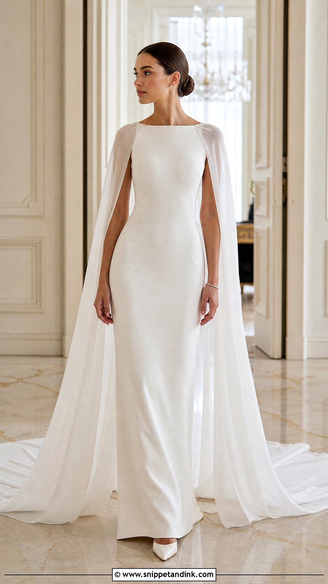 Dior Cape Wedding Gown - Snippet and Ink - 20 Dior Wedding Gown Ideas