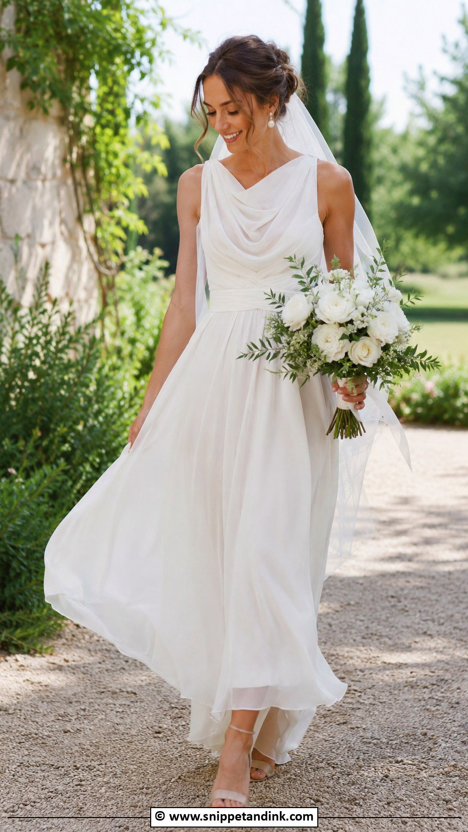 Dior Chiffon Wedding Dress - Snippet and Ink - 30 Dior Wedding Dresses