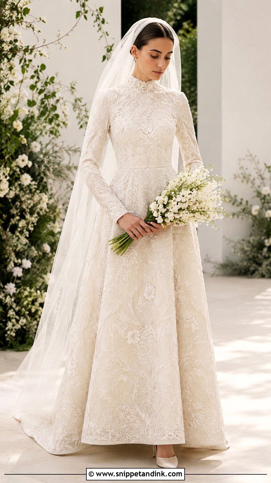 Dior Embroidered Wedding Dress - Snippet and Ink - 25 Christian Dior Wedding Dress Ideas