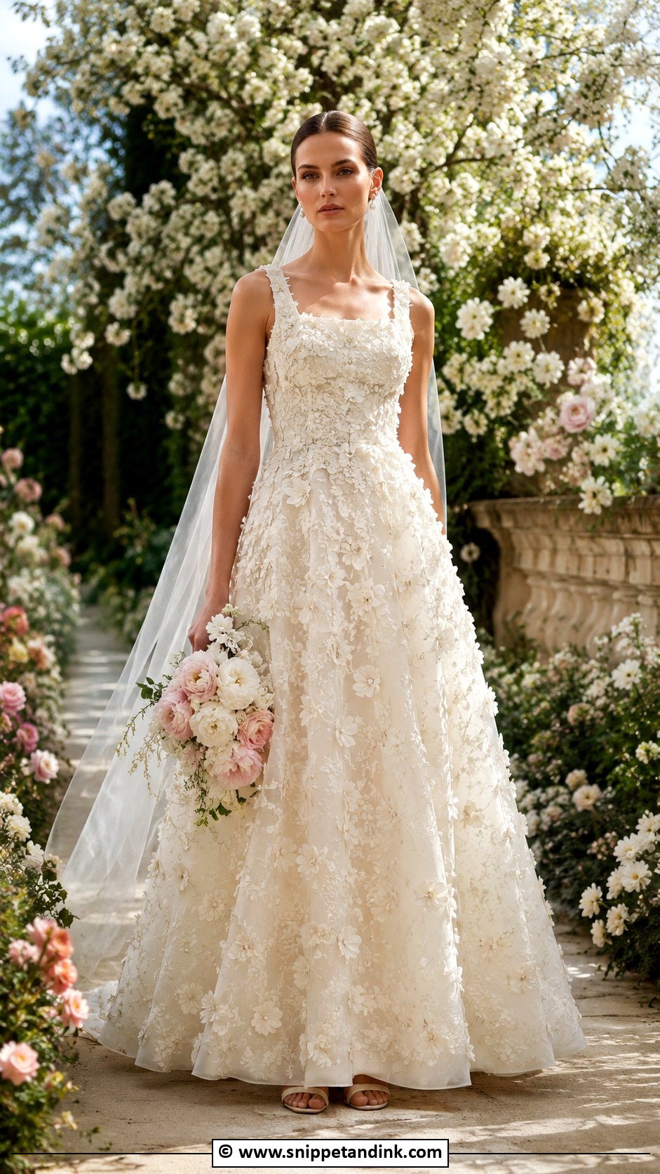 Dior Floral Wedding Dress - Snippet and Ink - 30 Dior Wedding Dress Ideas