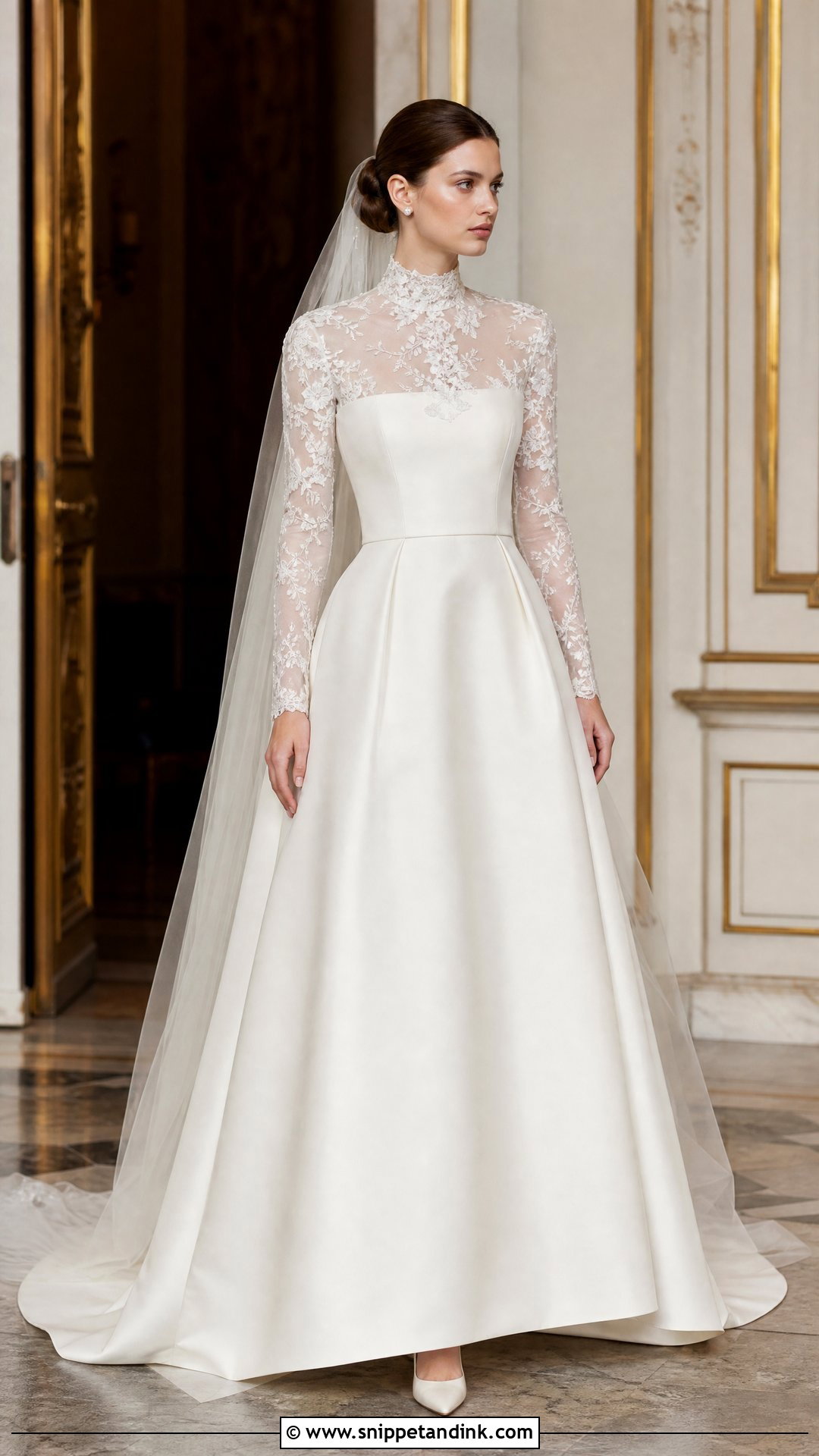 Dior High Neck Wedding Gown - Snippet and Ink - 20 Dior Wedding Gown Ideas