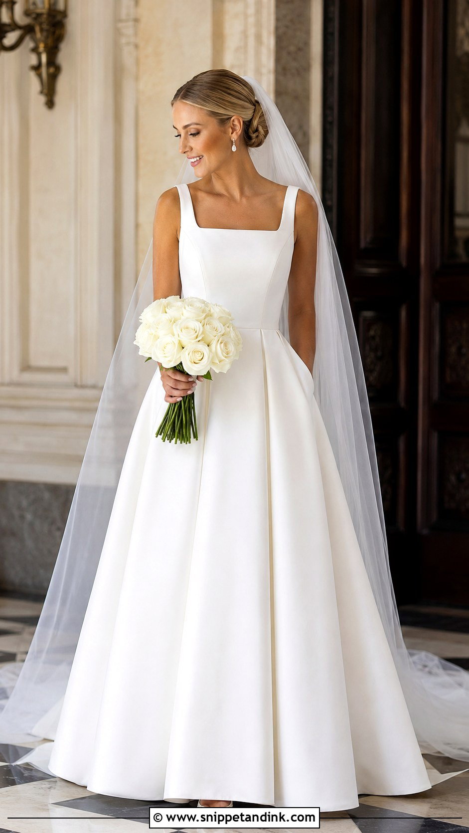 Dior Mikado A Line Wedding Dress - Snippet and Ink - 20 Dior Bridal Dress Ideas