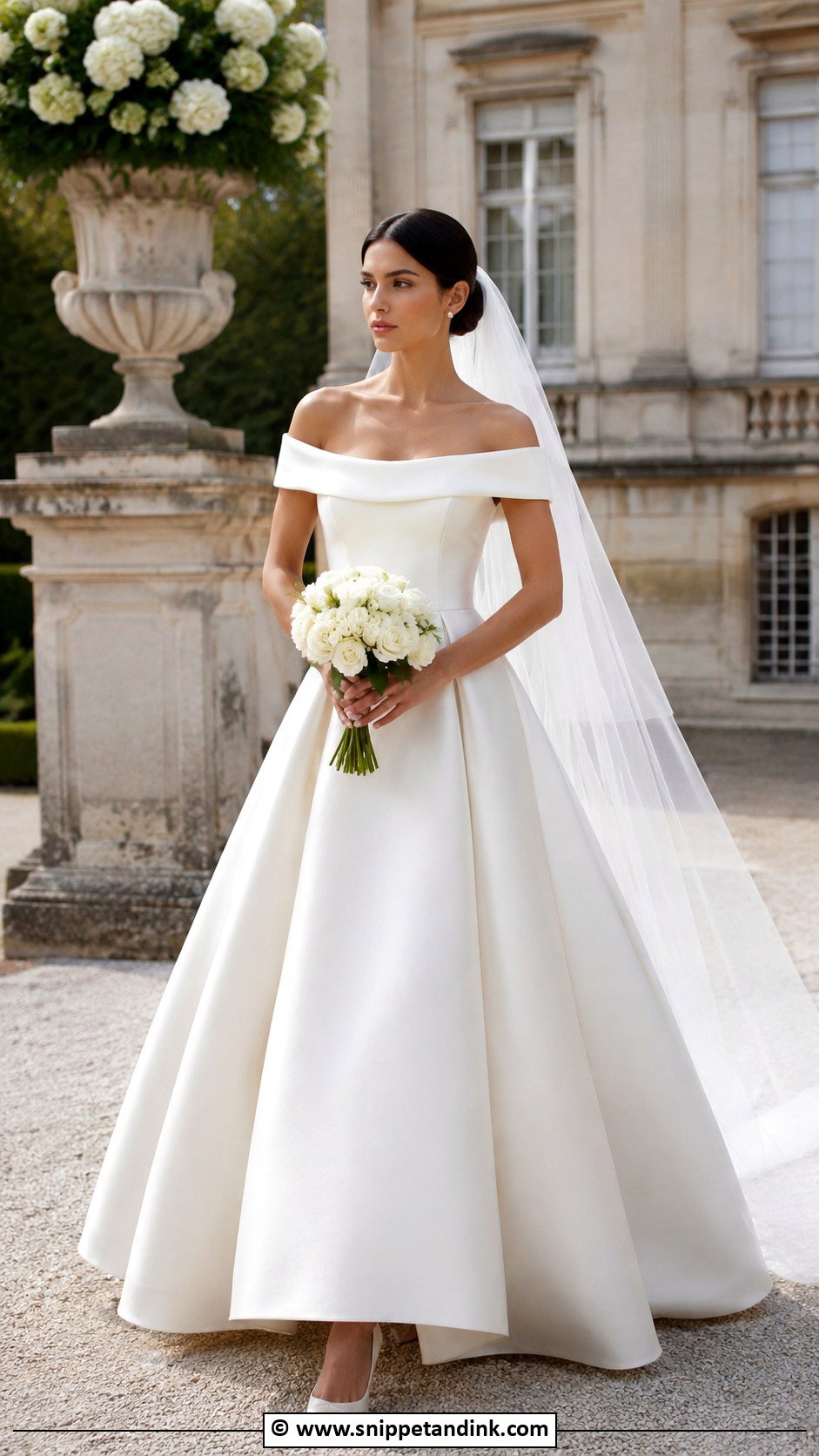Dior Off Shoulder Wedding Dress - Snippet and Ink - 30 Dior Wedding Dress Ideas