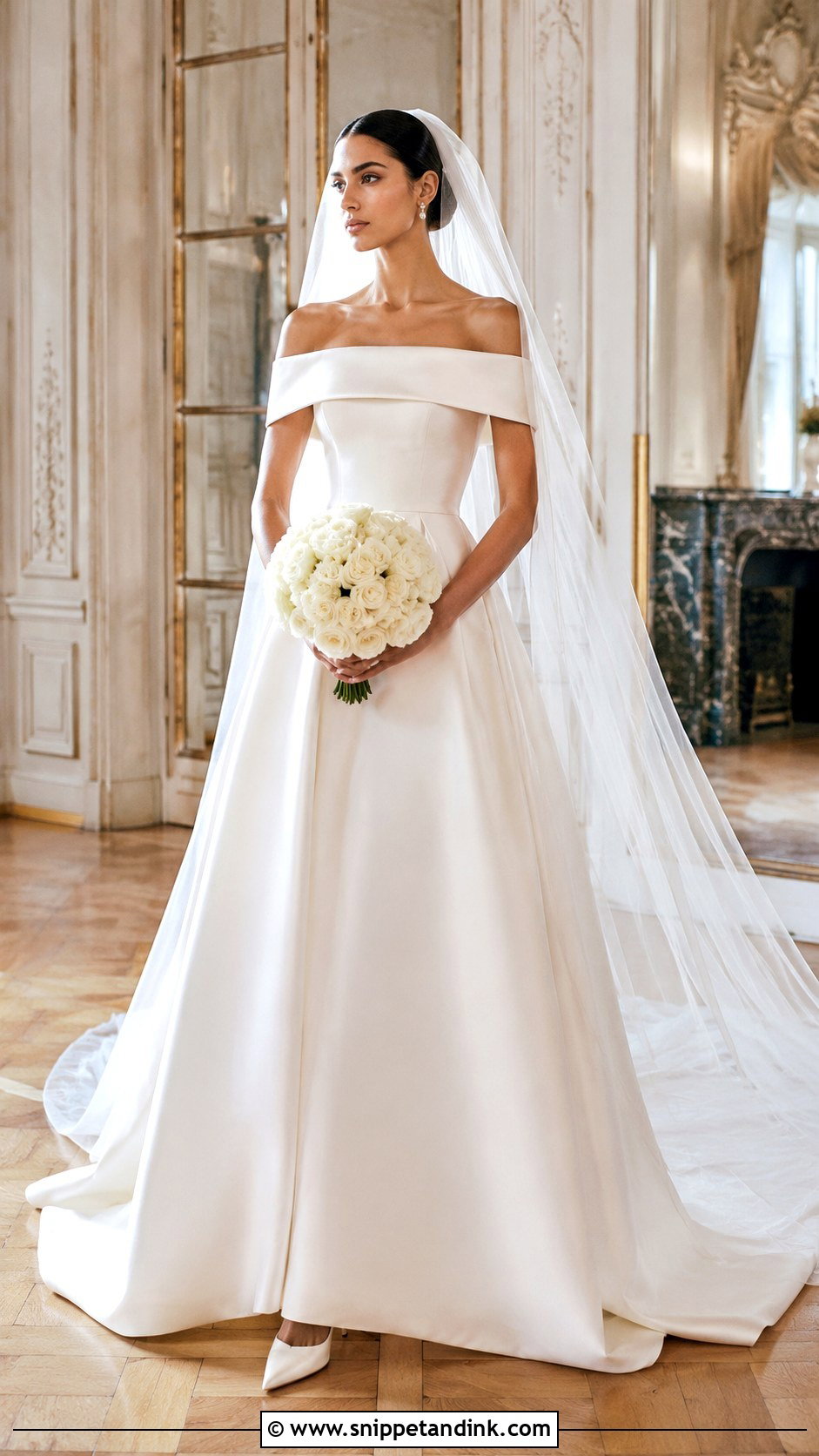 Dior Off Shoulder Wedding Dress - Snippet and Ink - 25 Christian Dior Wedding Dress Ideas