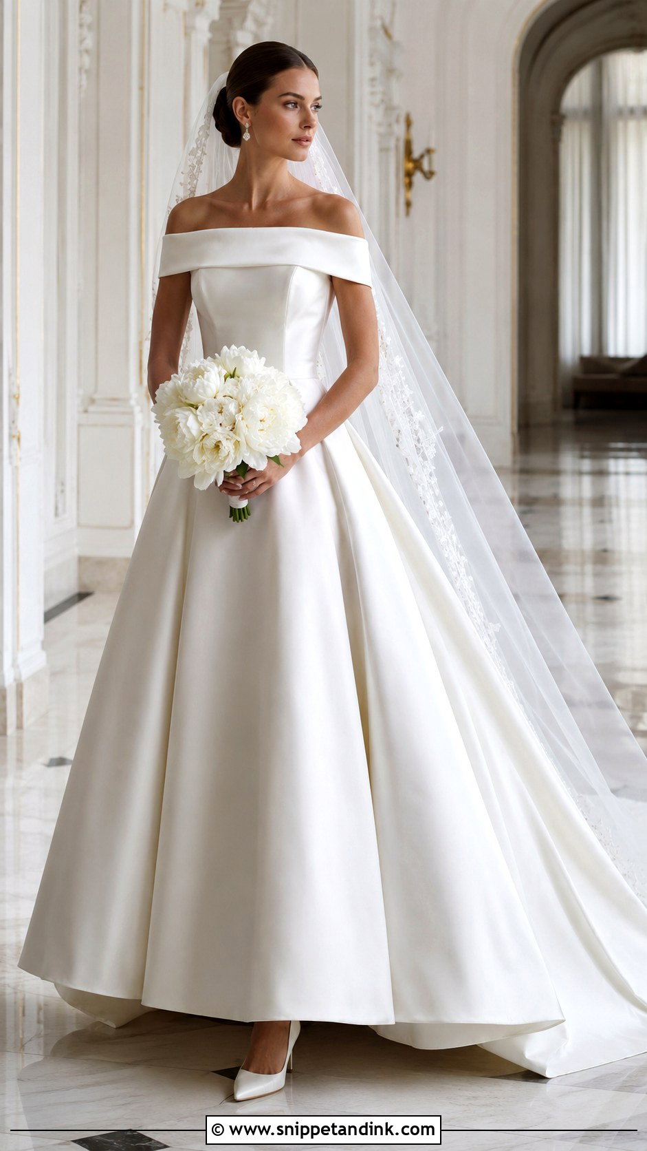 Dior Off Shoulder Wedding Dress - Snippet and Ink - 20 Dior Bridal Dress Ideas