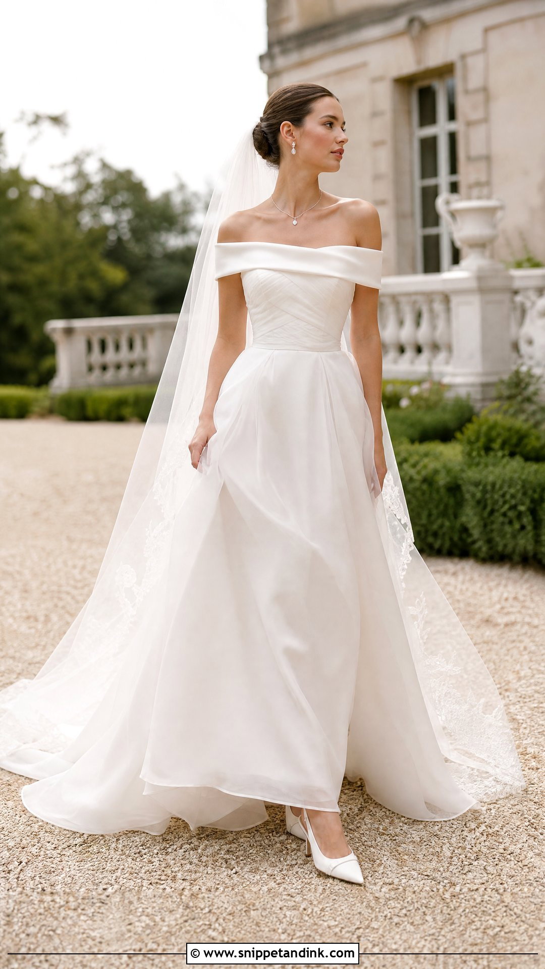 Dior Off Shoulder Wedding Gown - Snippet and Ink - 20 Dior Wedding Gown Ideas