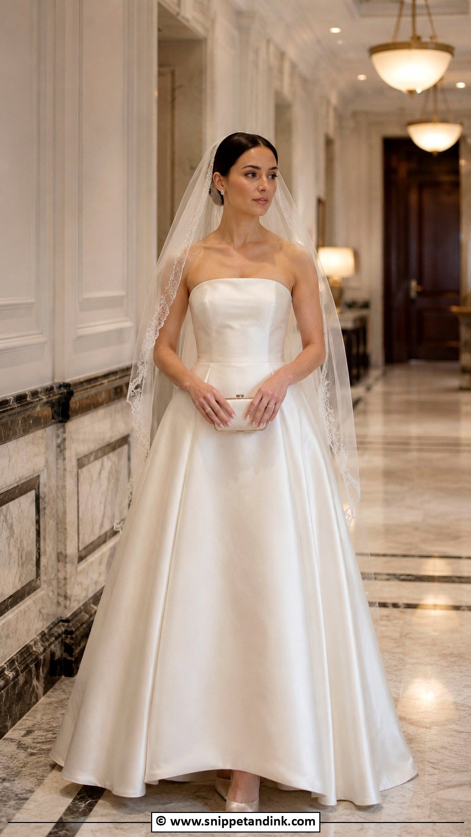 Dior Satin A Line Wedding Dress - Snippet and Ink - 30 Dior Wedding Dresses