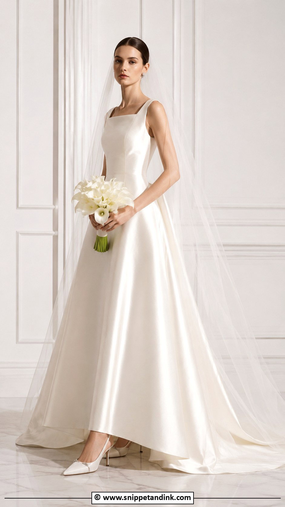 Dior Satin Wedding Dress - Snippet and Ink - 30 Dior Wedding Dress Ideas
