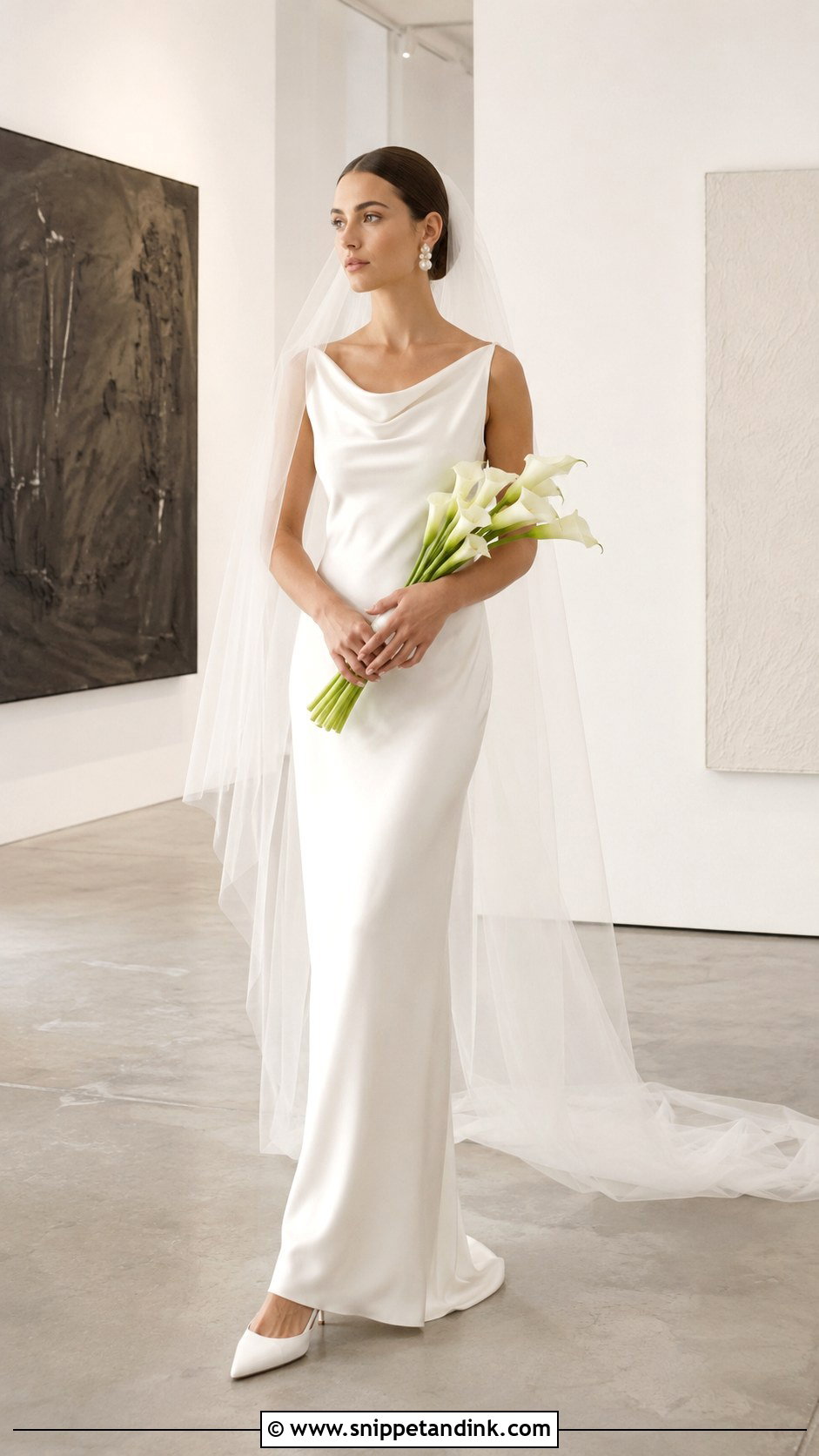 Dior Silk Column Wedding Dress - Snippet and Ink - 20 Dior Bridal Dress Ideas