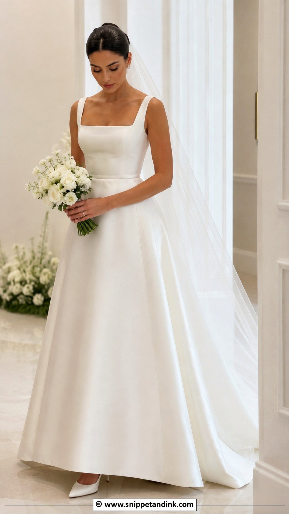 Dior Square Neck Wedding Dress - Snippet and Ink - 30 Dior Wedding Dresses