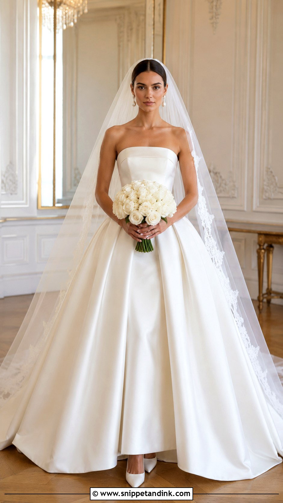 Dior Strapless Ball Gown - Snippet and Ink - 20 Dior Bridal Dress Ideas