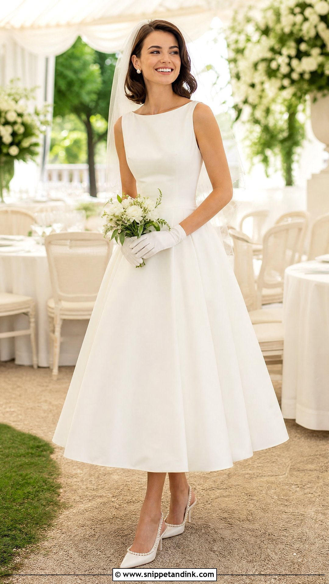 Dior Tea Length Wedding Gown - Snippet and Ink - 20 Dior Wedding Gown Ideas