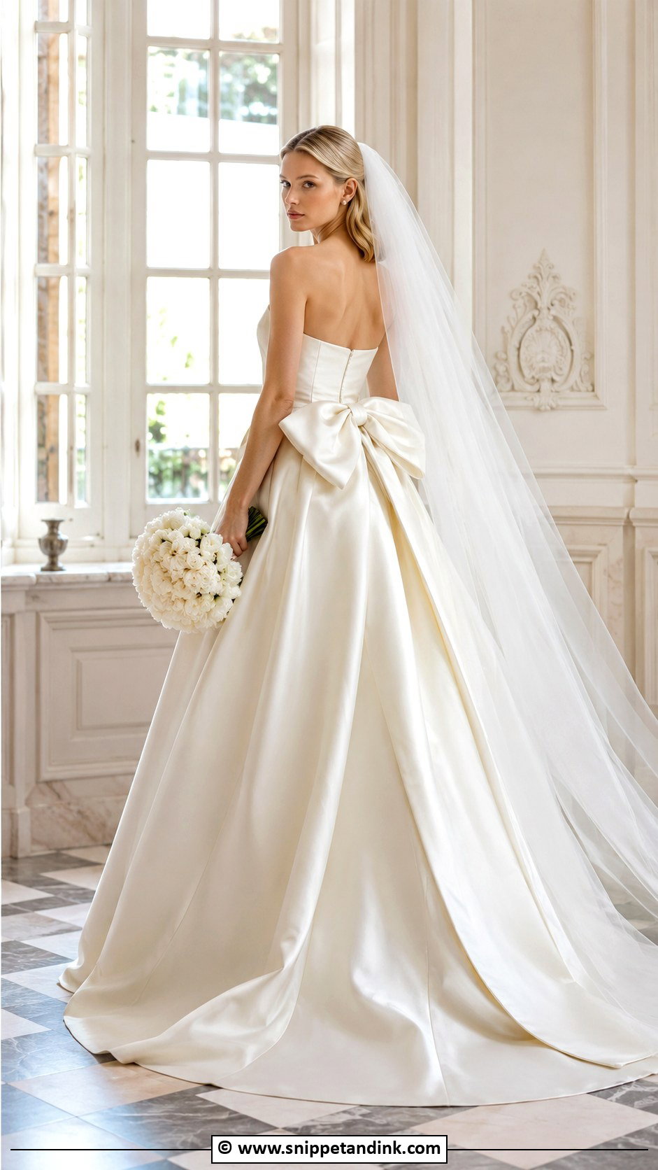 Dior Wedding Dress With Bow - Snippet and Ink - 30 Dior Wedding Dress Ideas