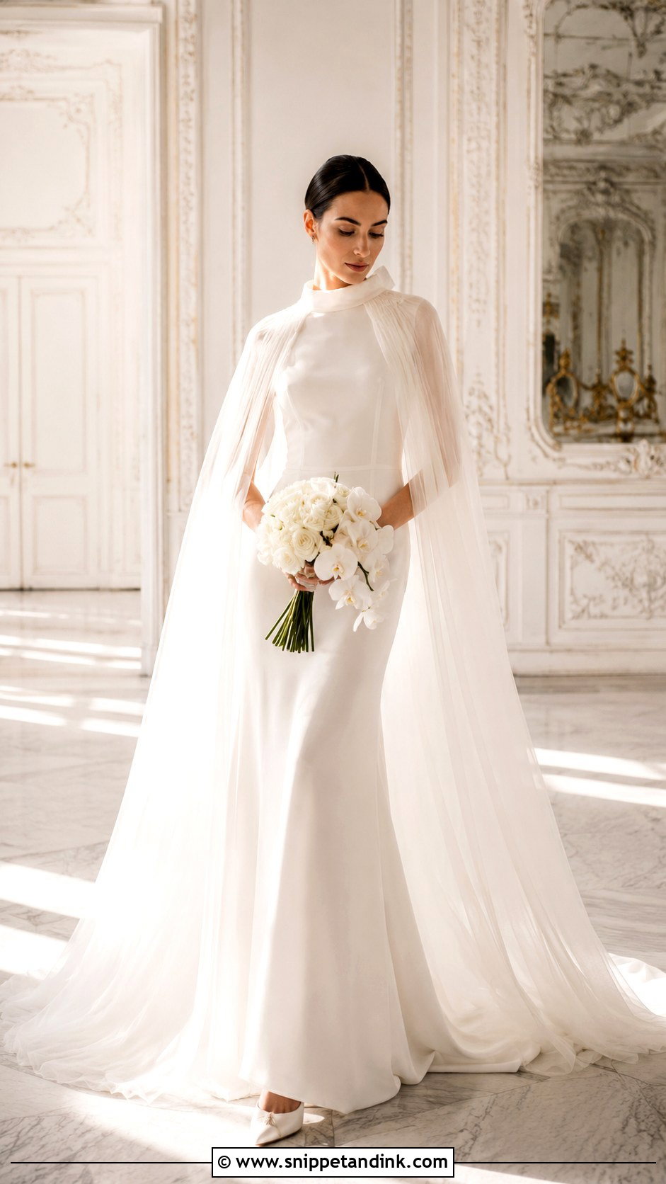 Dior Wedding Dress With Cape - Snippet and Ink - 25 Christian Dior Wedding Dress Ideas