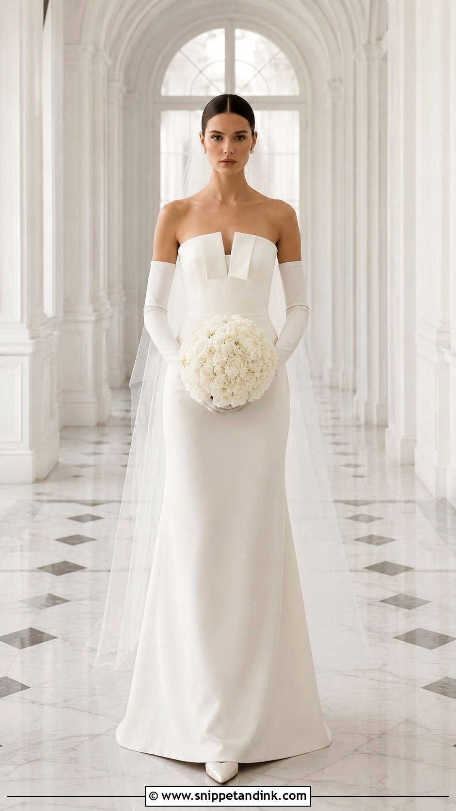 Dior Wedding Dress With Gloves - Snippet and Ink - 25 Christian Dior Wedding Dress Ideas