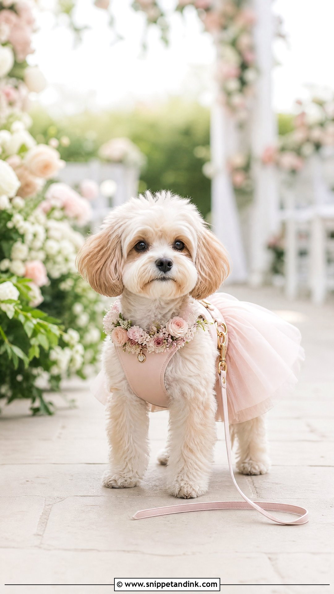 Dog Wedding Flower Girl Outfit - Snippet and Ink - 25 Dog Wedding Outfits