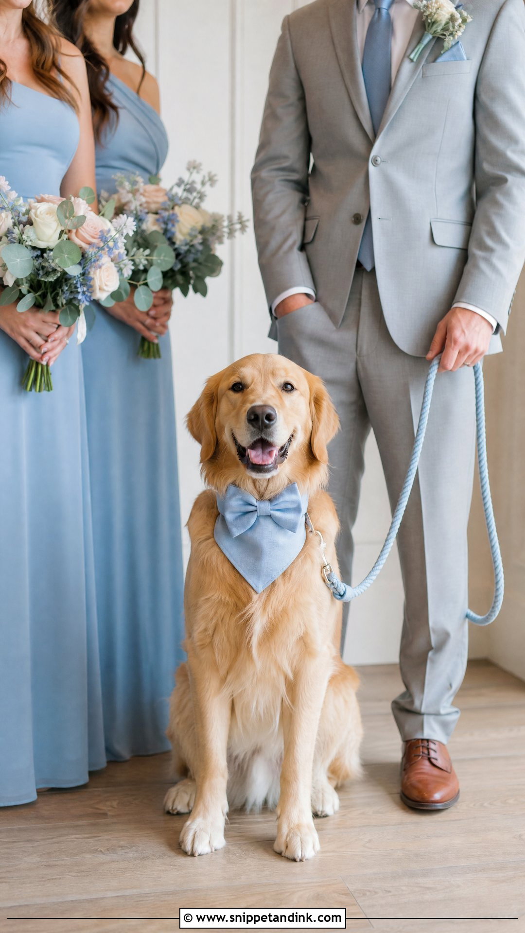 Dog Wedding Matching Wedding Party Outfit - Snippet and Ink - 25 Dog Wedding Outfits