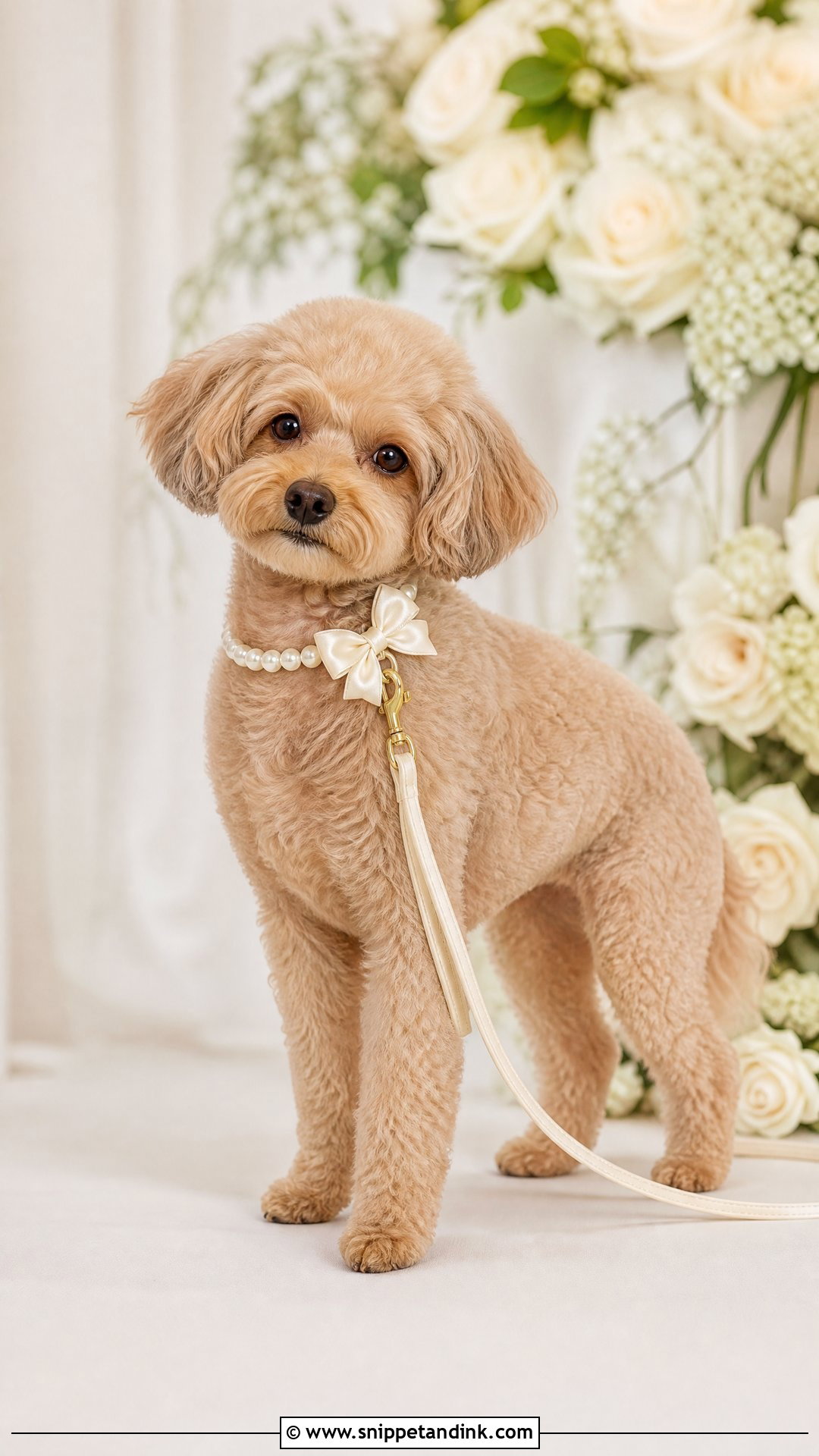 Dog Wedding Pearl Collar Outfit - Snippet and Ink - 25 Dog Wedding Outfits
