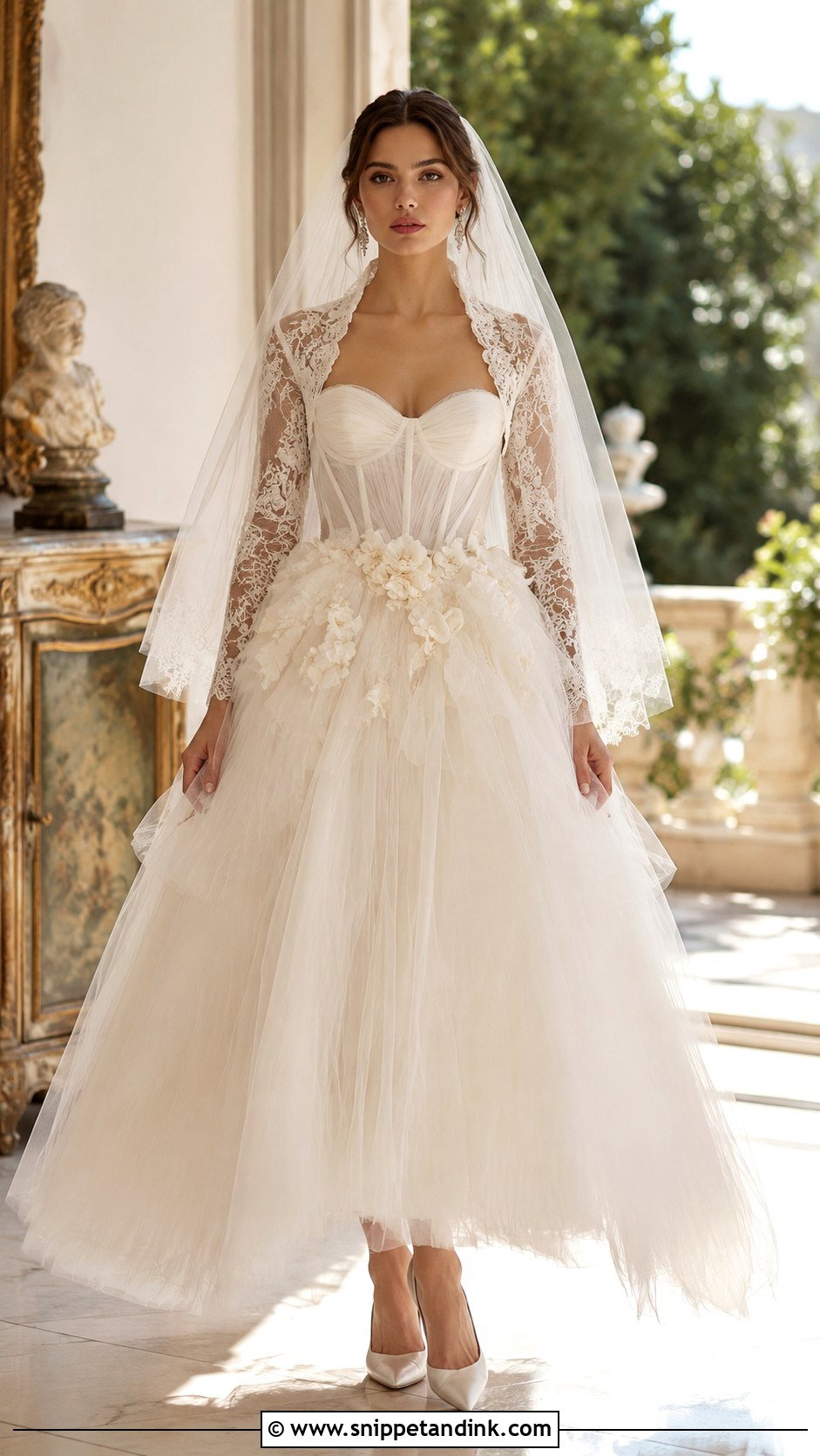 Dolce and Gabbana Vintage Tulle Bustier Wedding Dress - Snippet and Ink - 20 Dolce and Gabbana Wedding Dress Ideas