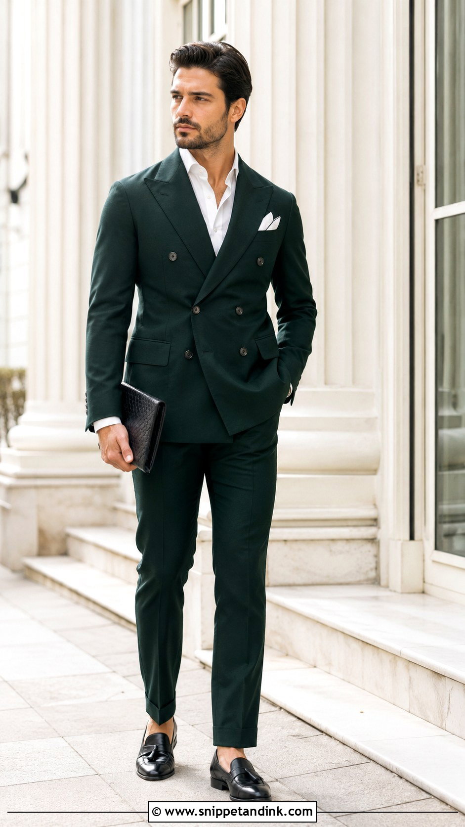 Double Breasted Suit Wedding Outfit - Snippet and Ink - 25 Gender Neutral Wedding Outfit Ideas