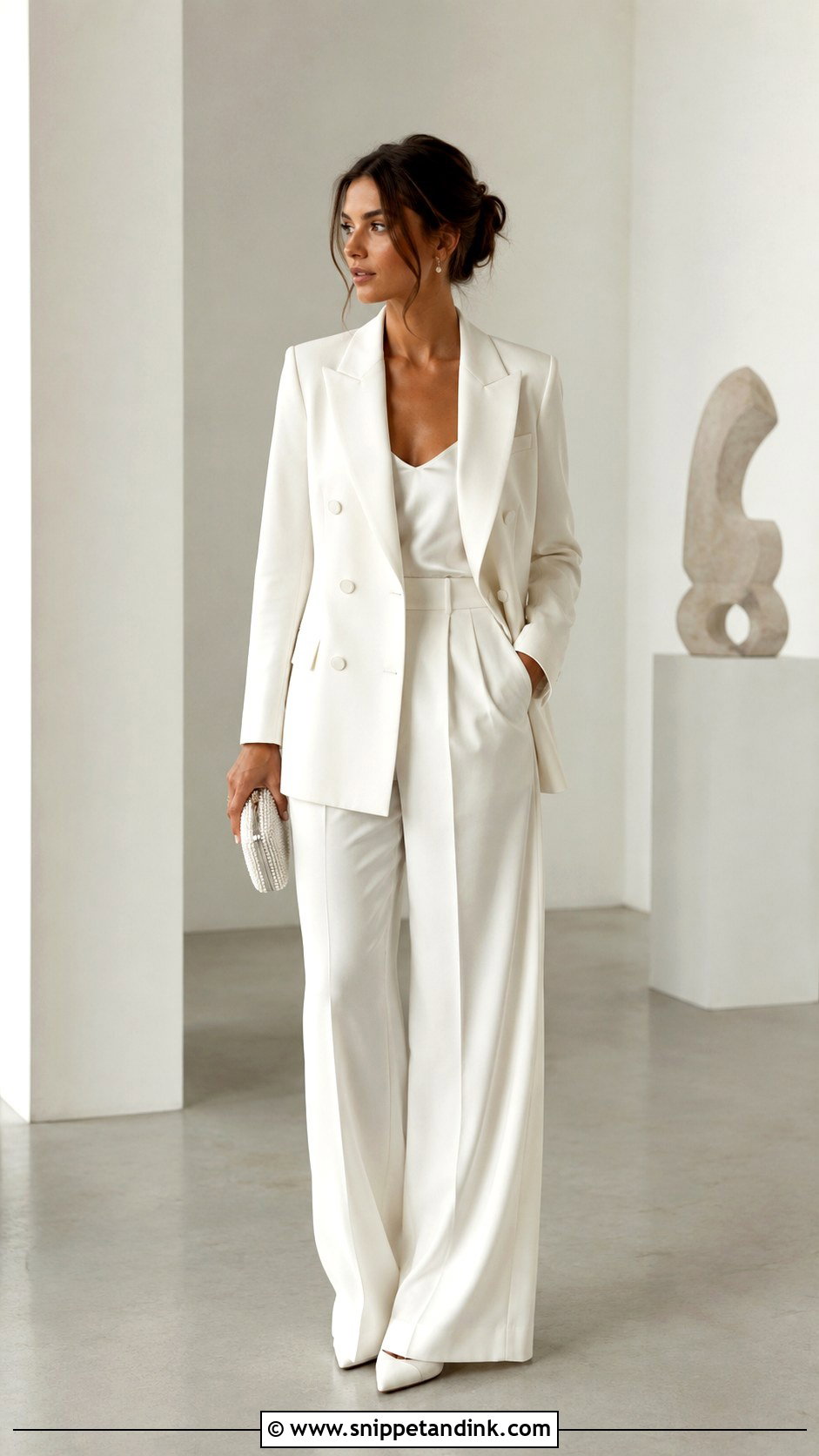 Double Breasted Wedding Suit - Snippet and Ink - 25 Lesbian Wedding Suit Ideas