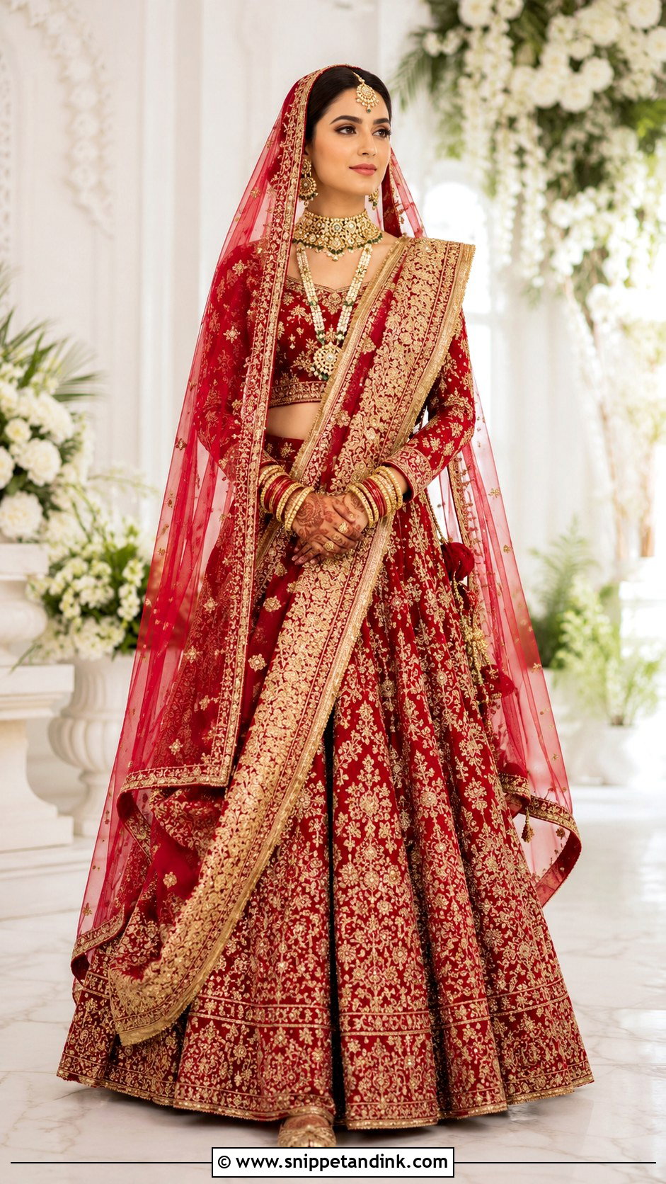 Double Bridal Dupatta - Snippet and Ink - 20 Bridal Duppata Design Ideas